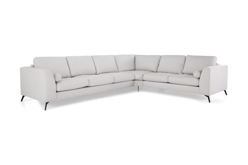 Ocean Lyx 5-sits Vändbar L-formad Hörnsoffa i Tyg - Ljusgrå - Möbler - Vardagsrum - Soffor - Hörnsoffor