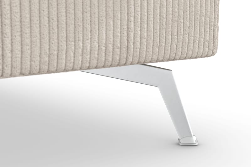Ocean Lyx 6-sits Högervänd U-formad Soffa med Divan och Schäslong + Fotpall i Manchester - Beige - Möbler - Vardagsrum - Soffor - U-soffor