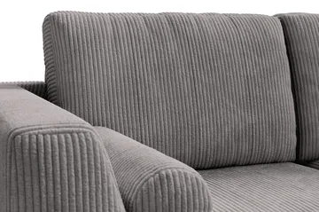 Ocean Lyx 6-sits Högervänd U-formad Soffa med Divan och Schäslong + Fotpall i Manchester - Mörkgrå - Möbler - Vardagsrum - Soffor - U-soffor