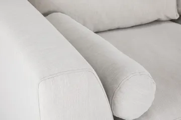 Ocean Lyx 6-sits Vänstervänd U-formad Soffa med Divan och Schäslong + Fotpall i Tyg - Ljusgrå - Möbler - Vardagsrum - Soffor - U-soffor