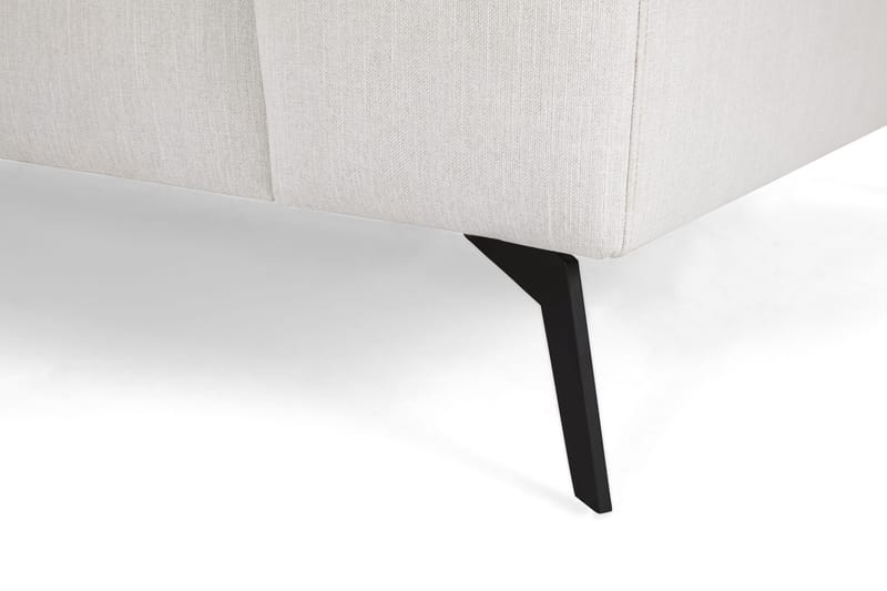Ocean Lyx 6-sits Vänstervänd U-formad Soffa med Divan och Schäslong + Fotpall i Tyg - Ljusgrå - Möbler - Vardagsrum - Soffor - U-soffor