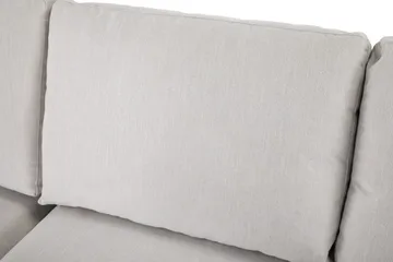 Ocean Lyx 6-sits Vänstervänd U-formad Soffa med Divan och Schäslong + Fotpall i Tyg - Ljusgrå - Möbler - Vardagsrum - Soffor - U-soffor