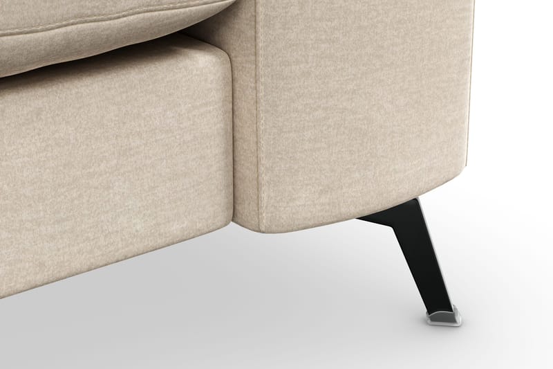 Ocean Lyx Soffa med Nackrullar i Tyg - Beige - Möbler - Vardagsrum - Soffor - 2-sits soffor