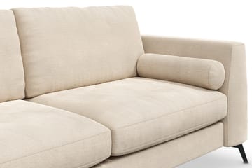 Ocean Lyx Soffa med Nackrullar i Tyg - Beige - Möbler - Vardagsrum - Soffor - 2-sits soffor