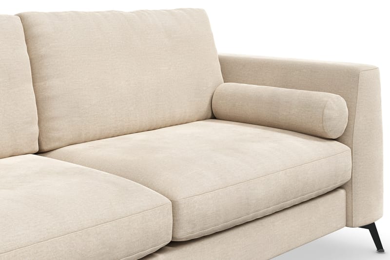 Ocean Lyx Soffa med Nackrullar i Tyg - Beige - Möbler - Vardagsrum - Soffor - 2-sits soffor