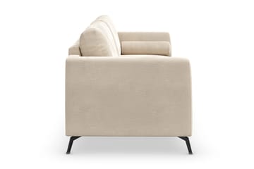 Ocean Lyx Soffa med Nackrullar i Tyg - Beige - Möbler - Vardagsrum - Soffor - 2-sits soffor