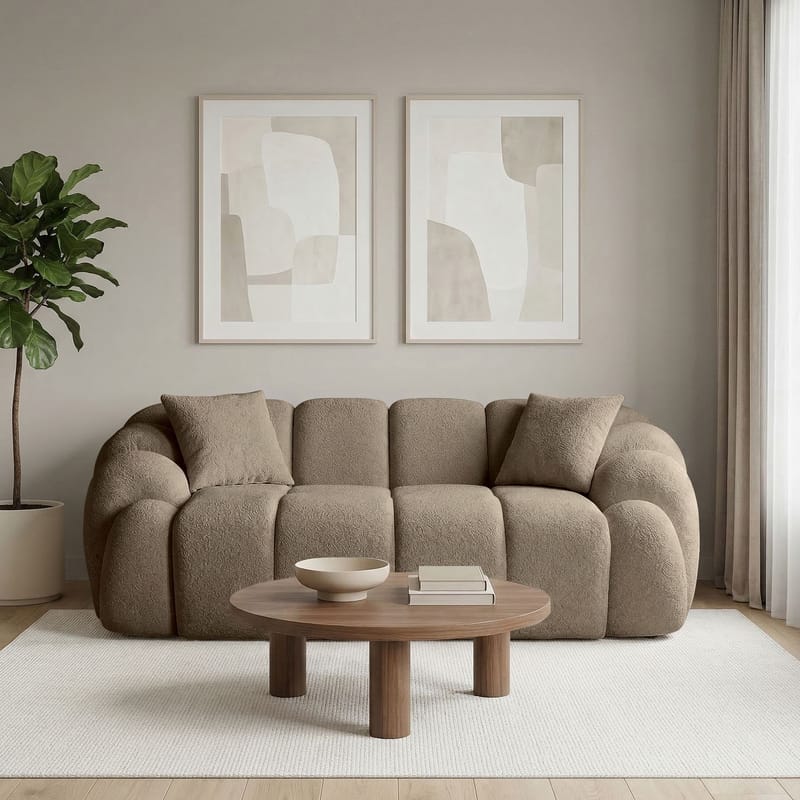 Octavio 2-sitssoffa 199x70x80 cm - Brun - Möbler - Vardagsrum - Soffor - 2-sits soffor