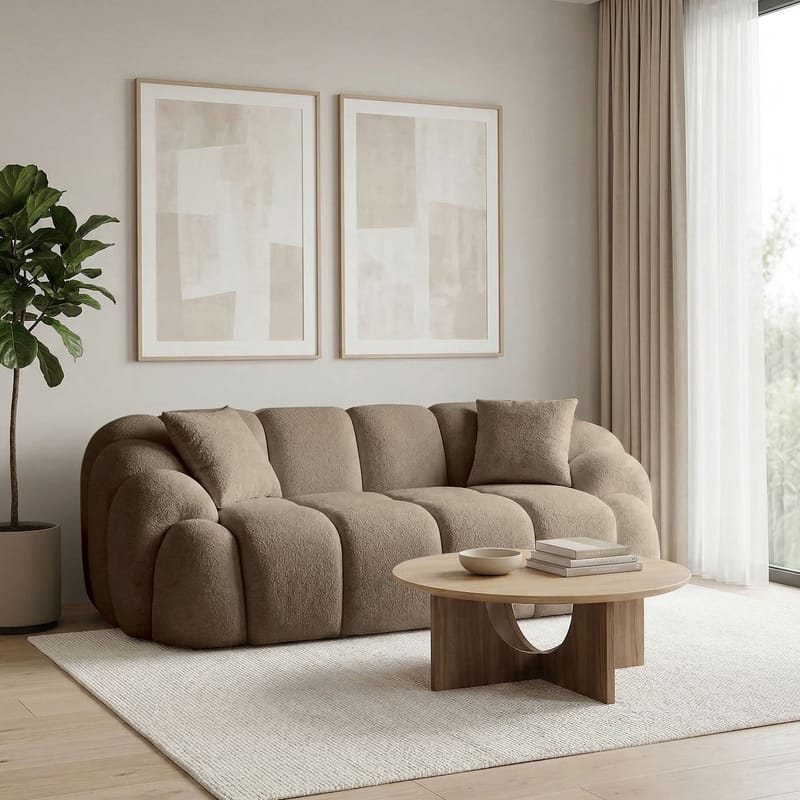 Octavio 2-sitssoffa 199x70x80 cm - Brun - Möbler - Vardagsrum - Soffor - 2-sits soffor