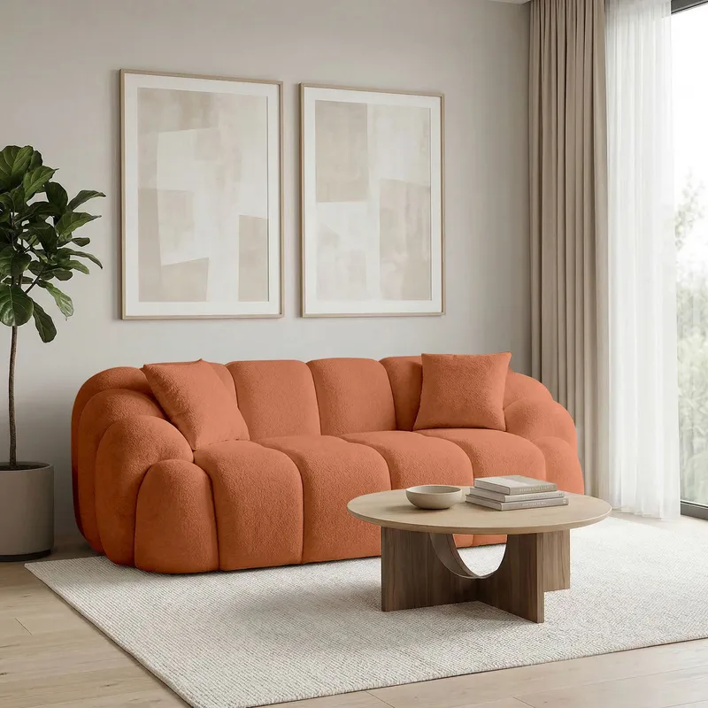 Octavio 2-sitssoffa 199x70x80 cm - kakel röd - Möbler - Vardagsrum - Soffor - 2-sits soffor