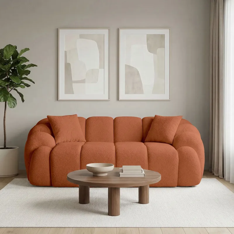 Octavio 2-sitssoffa 199x70x80 cm - kakel röd - Möbler - Vardagsrum - Soffor - 2-sits soffor