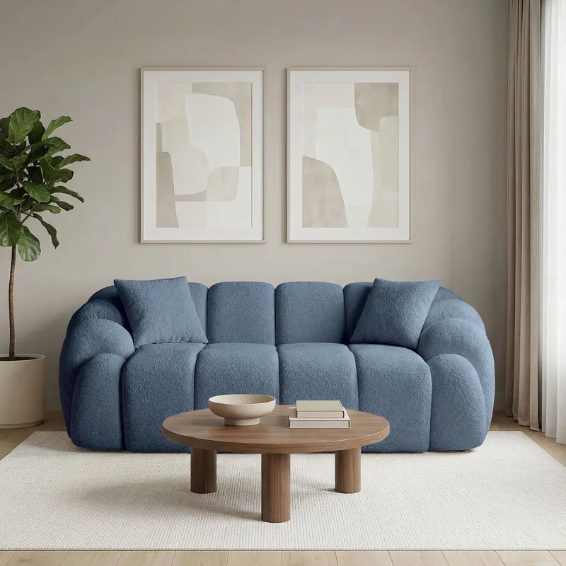Octavio 2-sitssoffa 199x70x80 cm - Marinblå - Möbler - Vardagsrum - Soffor - 2-sits soffor