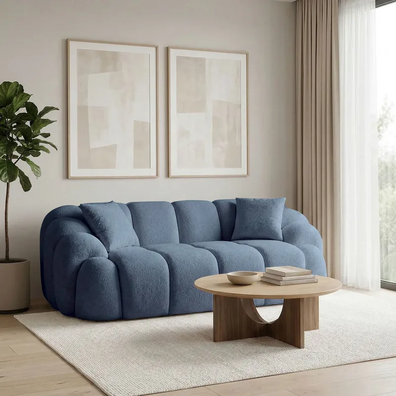 Octavio 2-sitssoffa 199x70x80 cm - Marinblå - Möbler - Vardagsrum - Soffor - 2-sits soffor