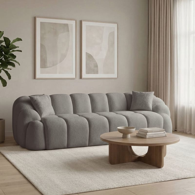 Octavio 4-sitssoffa 268x70x80 cm - Grå - Möbler - Vardagsrum - Soffor - 4-sits soffor