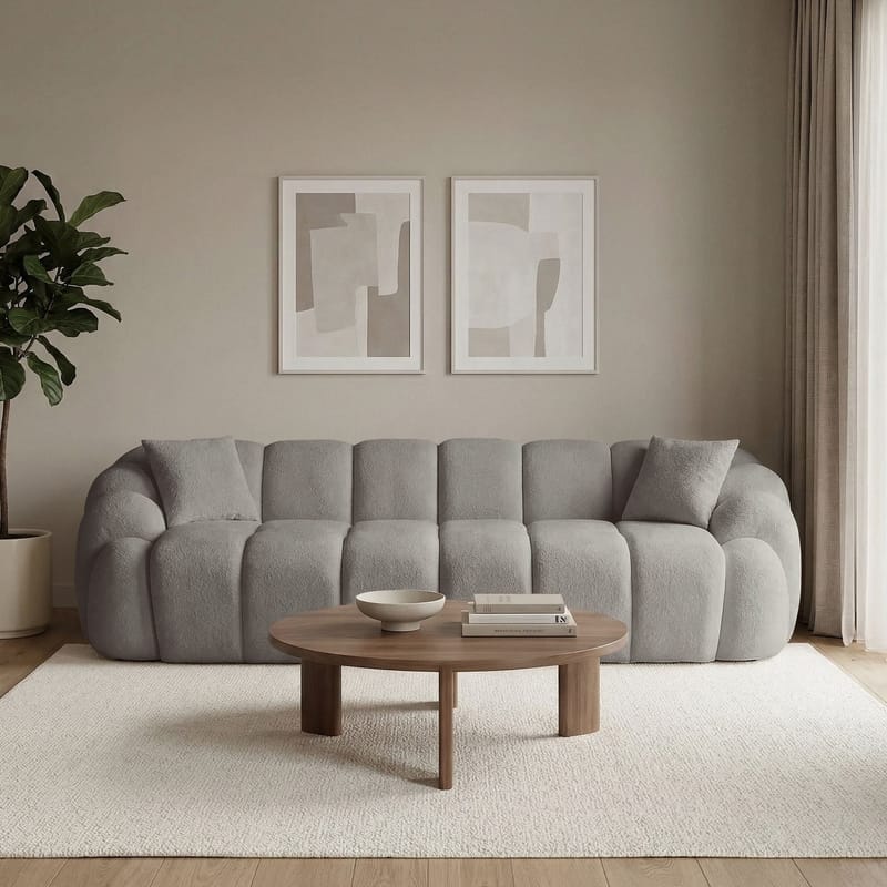Octavio 4-sitssoffa 268x70x80 cm - Grå - Möbler - Vardagsrum - Soffor - 4-sits soffor