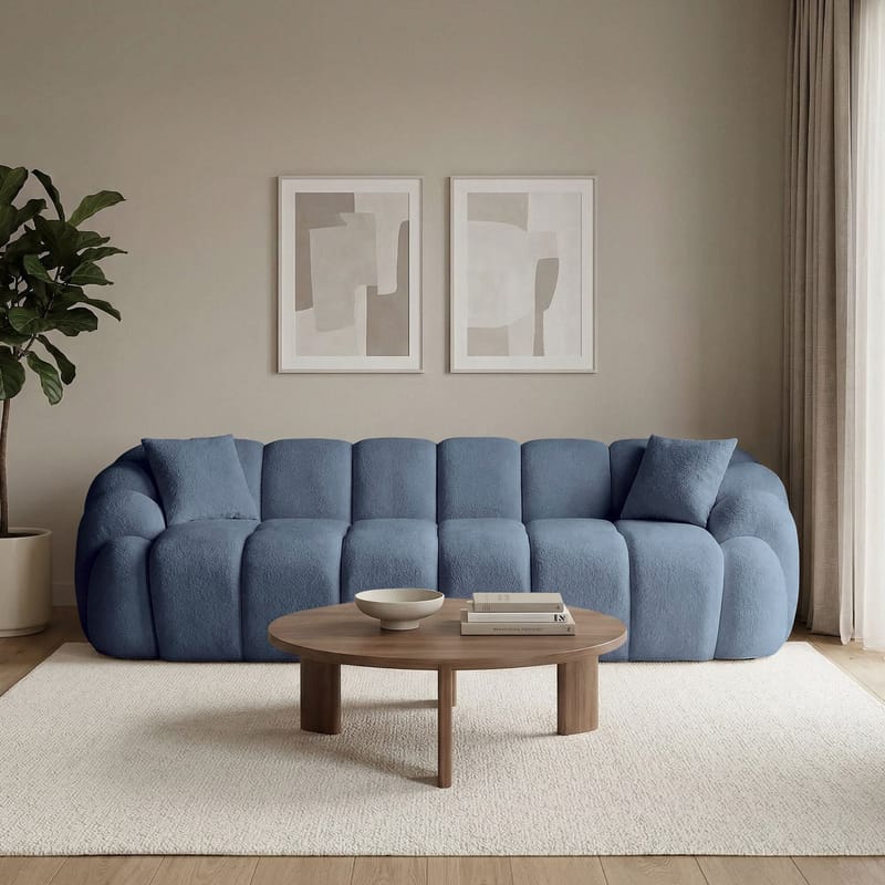 Octavio 4-sitssoffa 268x70x80 cm - Marinblå - Möbler - Vardagsrum - Soffor - 4-sits soffor