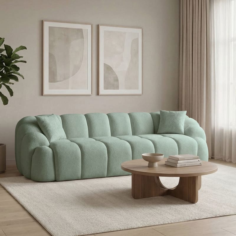 Octavio 4-sitssoffa 268x70x80 cm - turkos - Möbler - Vardagsrum - Soffor - 4-sits soffor