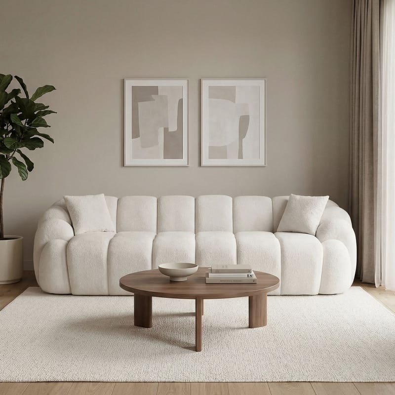 Octavio 4-sitssoffa 268x70x80 cm - Vit - Möbler - Vardagsrum - Soffor - 4-sits soffor