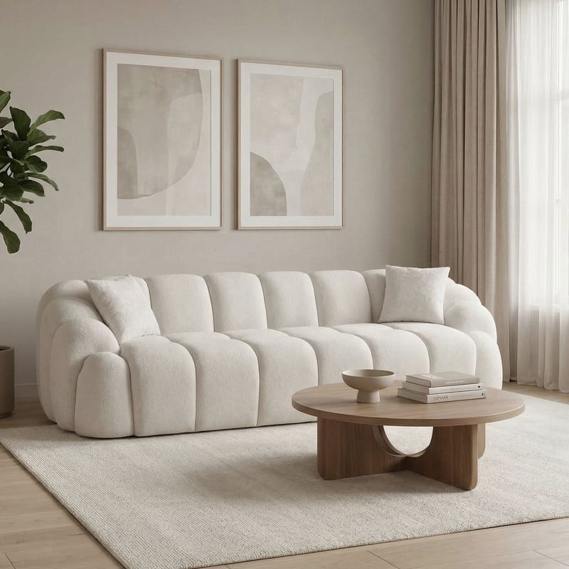 Octavio 4-sitssoffa 268x70x80 cm - Vit - Möbler - Vardagsrum - Soffor - 4-sits soffor