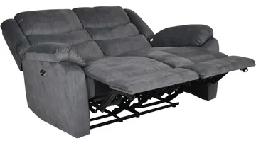 Olvani 2-sits Reclinersoffa i tyg elektrisk - Grå - Möbler - Vardagsrum - Soffor - Reclinersoffor & Biosoffor