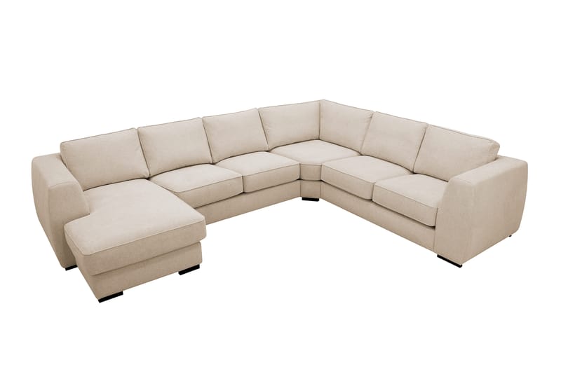 Optus 5-sits Hörnsoffa med divan vändbar - Beige - Möbler - Vardagsrum - Soffor - Hörnsoffor
