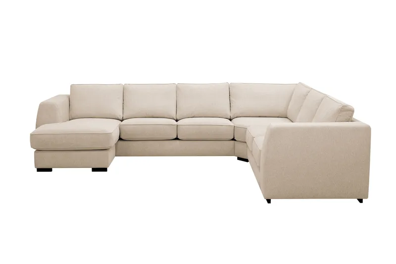 Optus 5-sits Hörnsoffa med divan vändbar, Beige