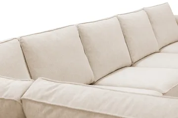 Optus 6-sits U-soffa med Divan och schäslong höger - Beige - Möbler - Vardagsrum - Soffor - U-soffor