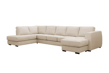 Optus 6-sits U-soffa med Divan och schäslong höger - Beige - Möbler - Vardagsrum - Soffor - U-soffor
