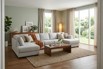 Optus 6-sits U-soffa med Divan och schäslong höger - Ljusgrå - Möbler - Vardagsrum - Soffor - U-soffor