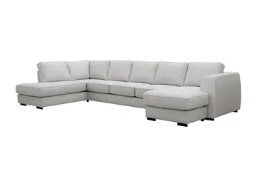 Optus 6-sits U-soffa med Divan och schäslong höger - Ljusgrå - Möbler - Vardagsrum - Soffor - U-soffor