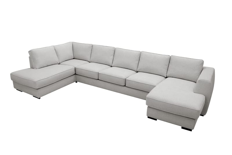 Optus 6-sits U-soffa med Divan och schäslong höger - Ljusgrå - Möbler - Vardagsrum - Soffor - U-soffor