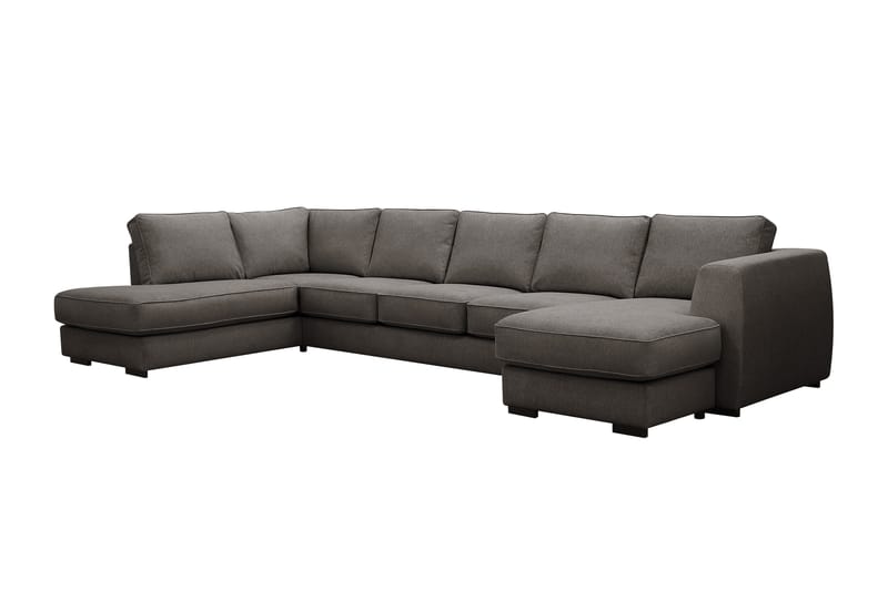 Optus 6-sits U-soffa med Divan och schäslong höger - Mörkgrå - Möbler - Vardagsrum - Soffor - U-soffor