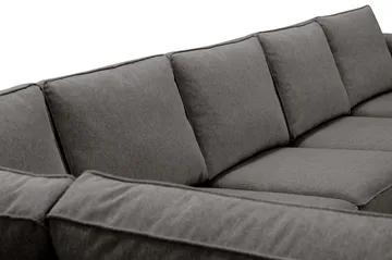 Optus 6-sits U-soffa med Divan och schäslong höger - Mörkgrå - Möbler - Vardagsrum - Soffor - U-soffor