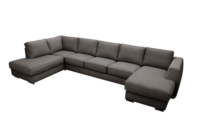 Optus 6-sits U-soffa med Divan och schäslong höger - Mörkgrå - Möbler - Vardagsrum - Soffor - U-soffor