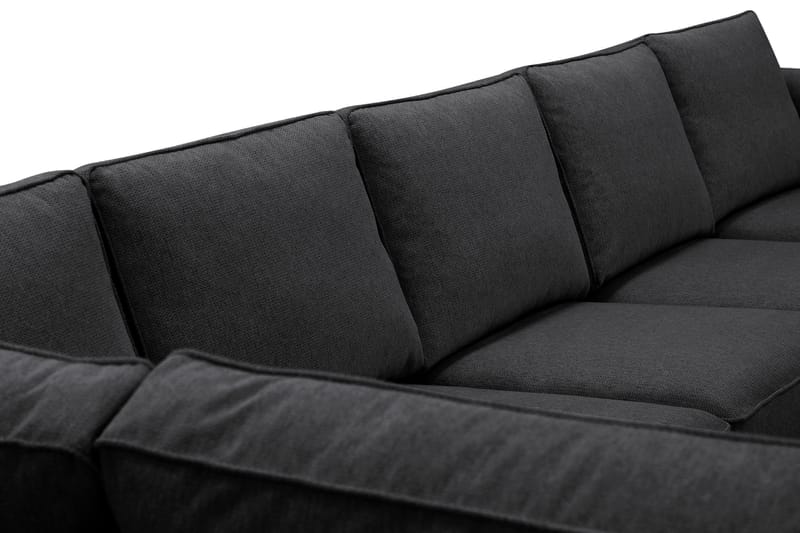 Optus 6-sits U-soffa med Divan och schäslong höger - Svart - Möbler - Vardagsrum - Soffor - U-soffor