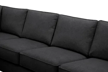 Optus 6-sits U-soffa med Divan och schäslong höger - Svart - Möbler - Vardagsrum - Soffor - U-soffor