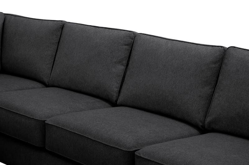 Optus 6-sits U-soffa med Divan och schäslong höger - Svart - Möbler - Vardagsrum - Soffor - U-soffor