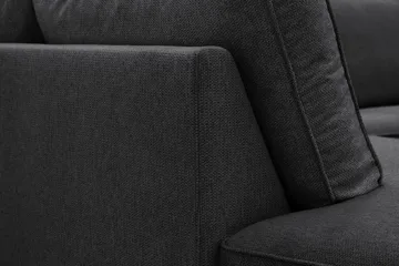 Optus 6-sits U-soffa med Divan och schäslong höger - Svart - Möbler - Vardagsrum - Soffor - U-soffor