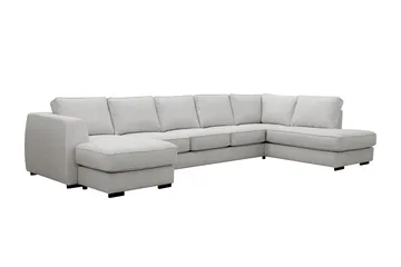 Optus 6-sits U-soffa med Divan och schäslong vänster - Ljusgrå - Möbler - Vardagsrum - Soffor - U-soffor