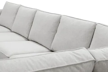 Optus 6-sits U-soffa med Divan och schäslong vänster - Ljusgrå - Möbler - Vardagsrum - Soffor - U-soffor