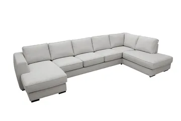 Optus 6-sits U-soffa med Divan och schäslong vänster - Ljusgrå - Möbler - Vardagsrum - Soffor - U-soffor
