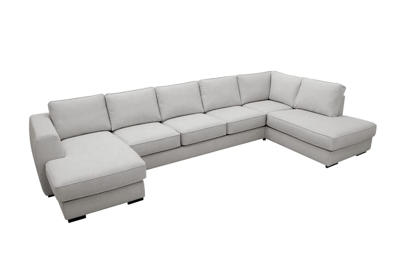 Optus 6-sits U-soffa med Divan och schäslong vänster - Ljusgrå - Möbler - Vardagsrum - Soffor - U-soffor