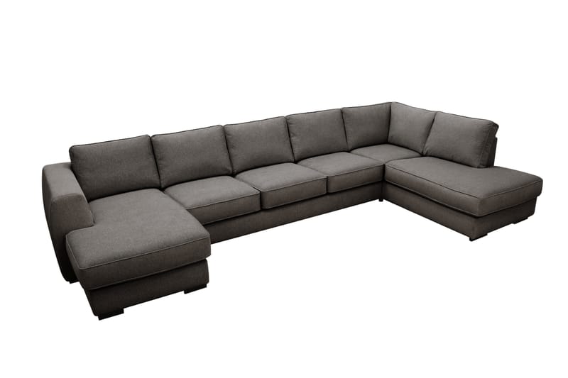 Optus 6-sits U-soffa med Divan och schäslong vänster - Mörkgrå - Möbler - Vardagsrum - Soffor - U-soffor