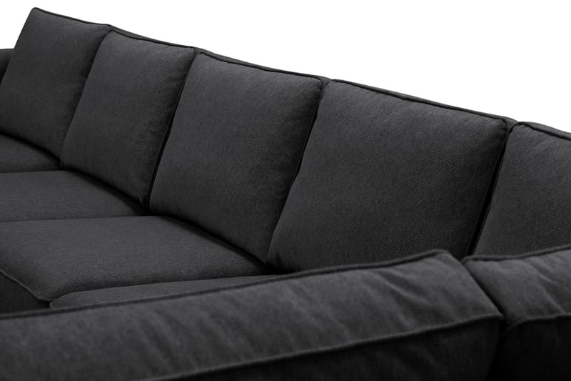 Optus 6-sits U-soffa med Divan och schäslong vänster - Svart - Möbler - Vardagsrum - Soffor - U-soffor