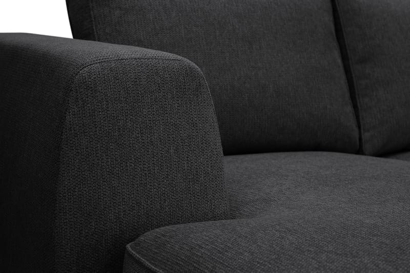 Optus 6-sits U-soffa med Divan och schäslong vänster - Svart - Möbler - Vardagsrum - Soffor - U-soffor