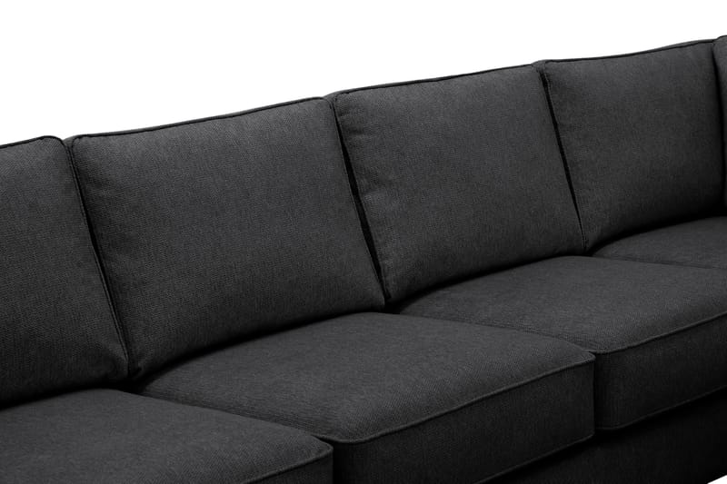 Optus 6-sits U-soffa med Divan och schäslong vänster - Svart - Möbler - Vardagsrum - Soffor - U-soffor