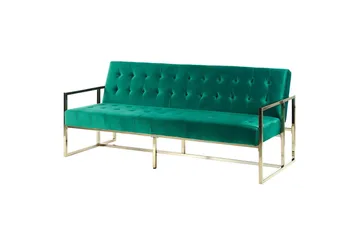 Ordsbo Soffa 3-sits - Guld/Grön - Möbler - Vardagsrum - Soffor - Sammetssoffor