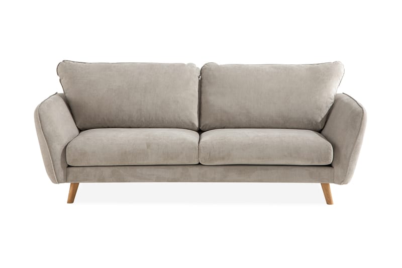 OSCAR LYX 3-sits Soffa Beige/Ekfärg - 3-sits soffor