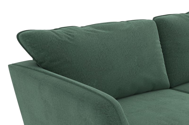 OSCAR LYX U-soffa med Divan Vänster Grön Sammet - U-soffor