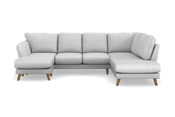 OSCAR LYX U-soffa med Divan Vänster Ljusgrå