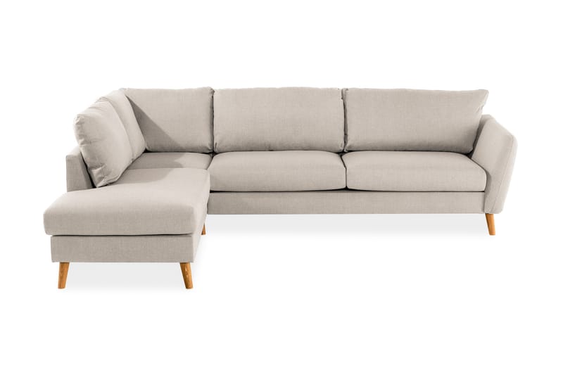 OSCAR Soffa 3-sits med Schäslong Vänster Beige - Divansoffa & schäslong